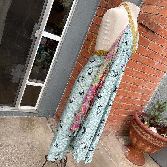 Hippie Silk wraparound skirt/dress - Picture 8 of 11